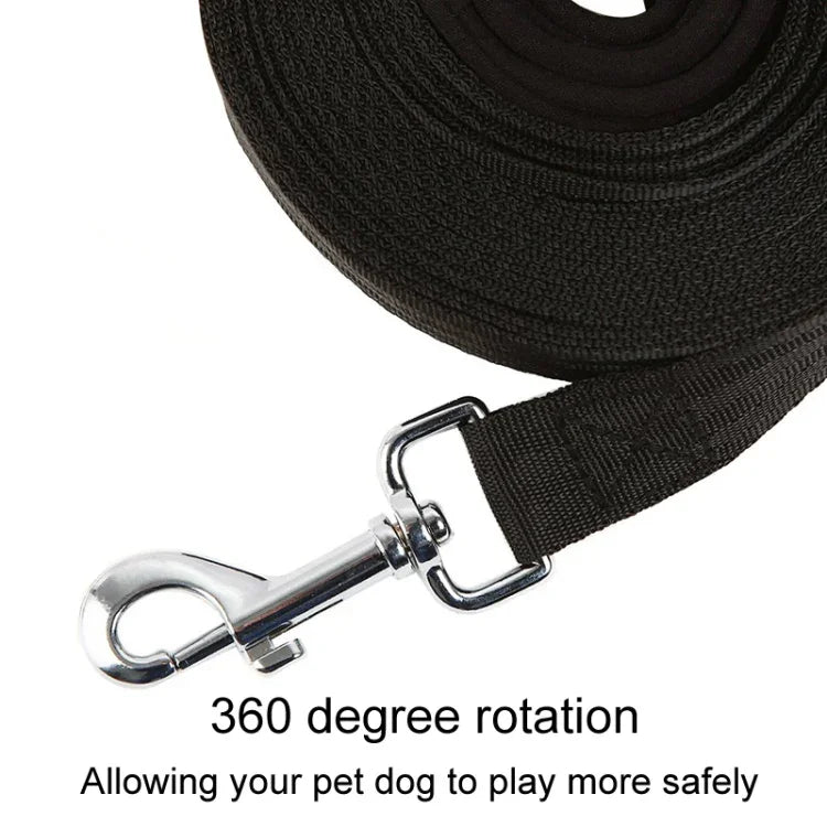 Trela para Cão com Colar de Rastreamento, Trela de Treino Alongada, 2,5cm x 3m, 2,5cm x 5m, 2,5cm x 10m, 2,5cm x 15m, 2,5cm x 20m, 2,5cm x 30m