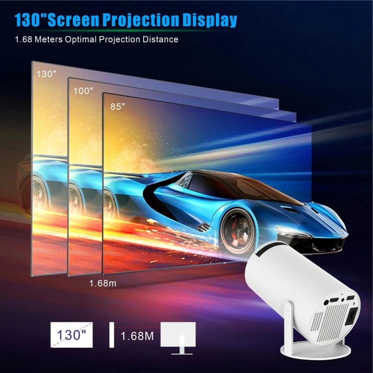 Projetor Inteligente HY300 PRO Sistema Android 11.0 160 Lúmens Portátil, Plugue EU, Plugue US, Plugue UK, Plugue AU