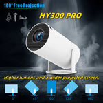 Projetor Inteligente HY300 PRO Sistema Android 11.0 160 Lúmens Portátil, Plugue EU, Plugue US, Plugue UK, Plugue AU