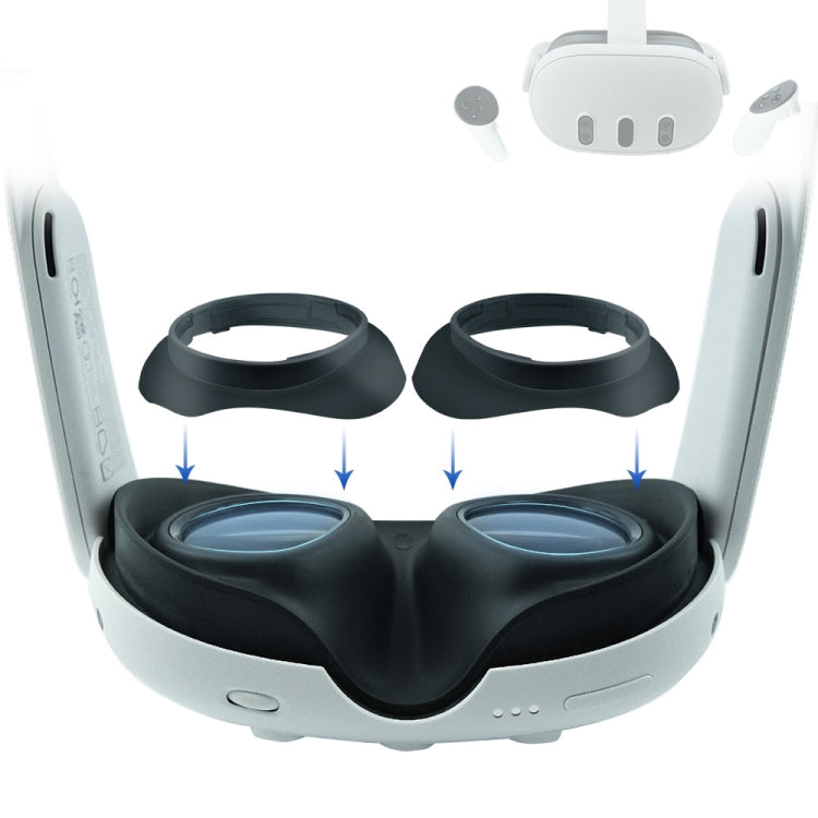 Protector de Lentes para Óculos VR Meta Quest 3 para Evitar Riscos nas Lentes
