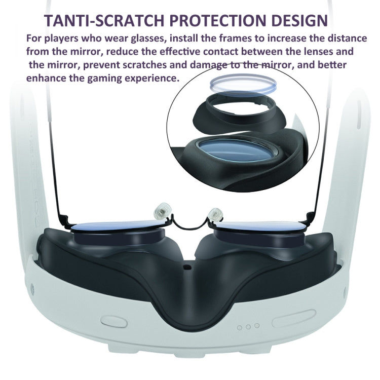 Protector de Lentes para Óculos VR Meta Quest 3 para Evitar Riscos nas Lentes