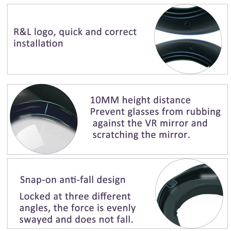 Protector de Lentes para Óculos VR Meta Quest 3 para Evitar Riscos nas Lentes