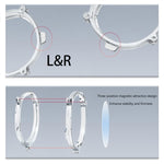 Armação Magnética para Óculos VR Meta Quest 3, Armação L&R Transparente, Lente Anti Luz Azul + Armação Transparente, Armação L&R Preta, Lente Anti Luz Azul + Armação Preta