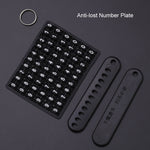 For Kia Car Key Cover Multifunctional Keychain Anti-lost Number Plate, A, B, C, D, E, F, G, K
