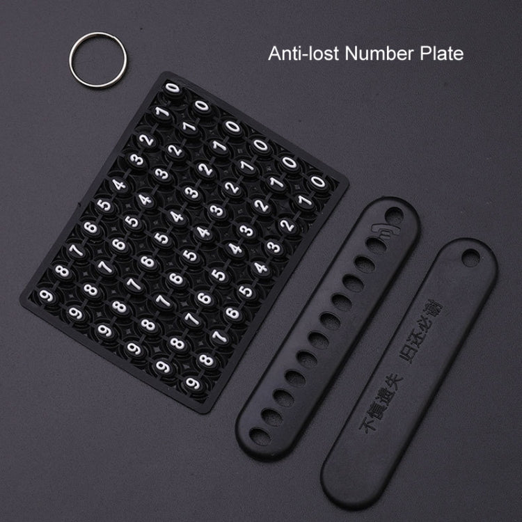 For Kia Car Key Cover Multifunctional Keychain Anti-lost Number Plate, A, B, C, D, E, F, G, K