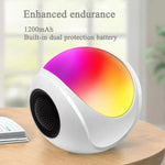 Coluna Bluetooth Mini Cartão TWS SY-688 com Luz RGB Colorida, SY-688 Branco