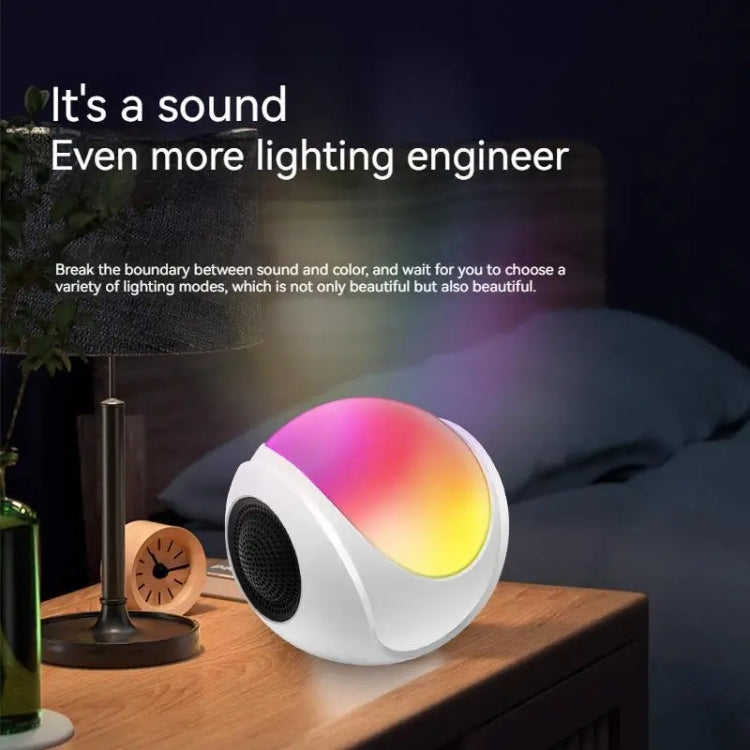 Coluna Bluetooth Mini Cartão TWS SY-688 com Luz RGB Colorida, SY-688 Branco