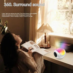 Coluna Bluetooth Mini Cartão TWS SY-688 com Luz RGB Colorida, SY-688 Branco