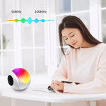 Coluna Bluetooth Mini Cartão TWS SY-688 com Luz RGB Colorida, SY-688 Branco