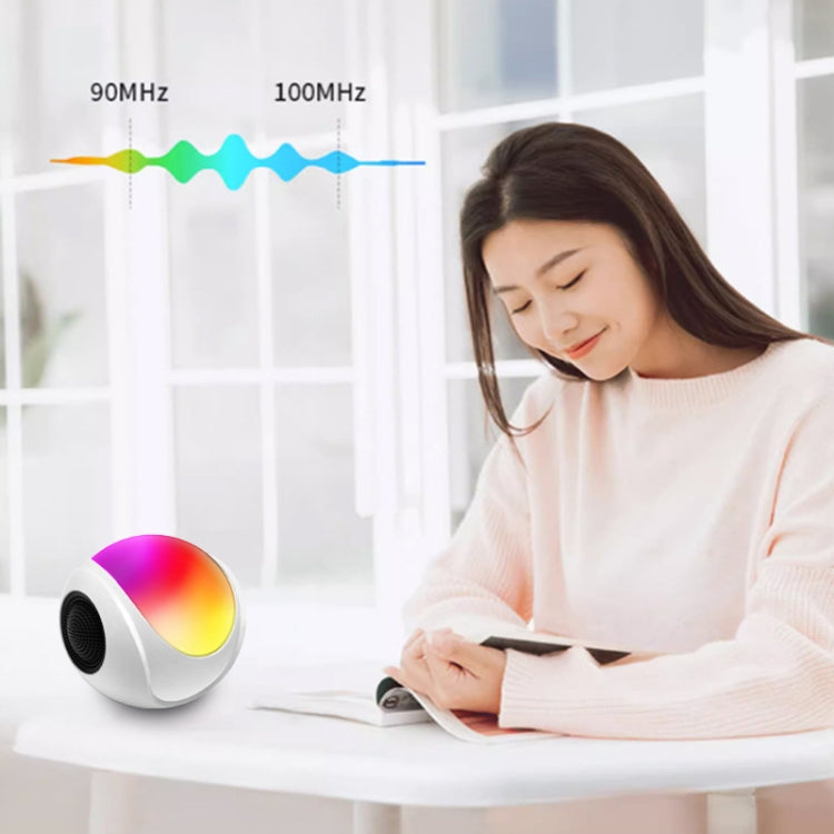 Coluna Bluetooth Mini Cartão TWS SY-688 com Luz RGB Colorida, SY-688 Branco