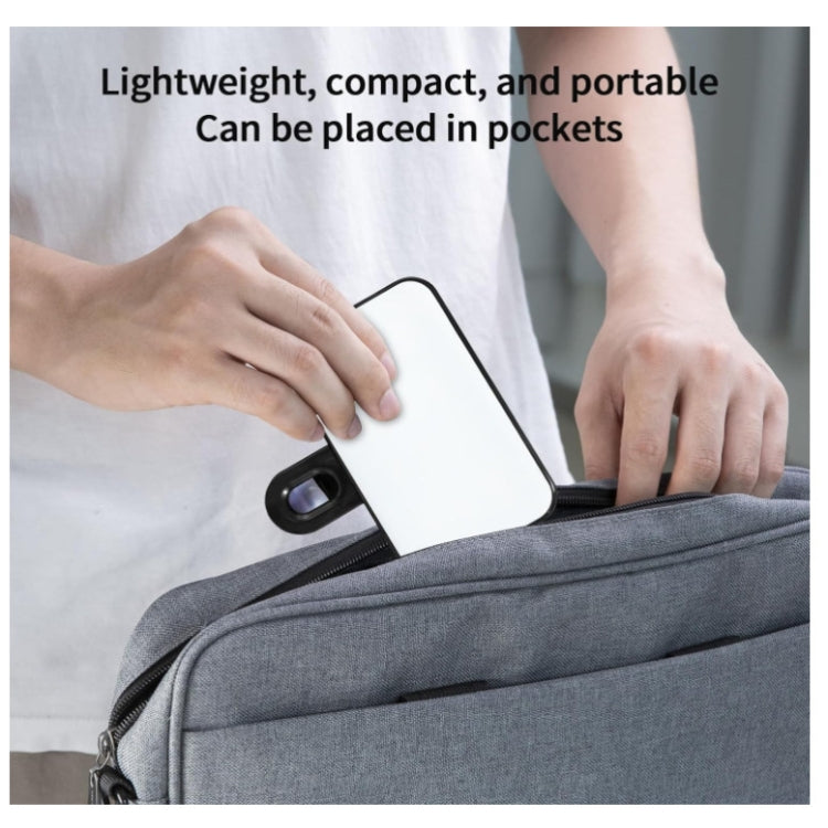 Luz de Preenchimento para Selfie Recarregável com 3 Temperaturas de Cor, Clip para Telemóvel, Portátil, Tablet para Reuniões, 24 LEDs