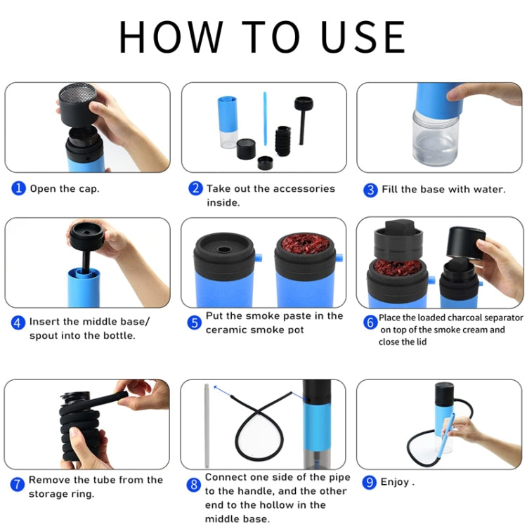 Removable And Washable Portable Hookahs Household And Car Water Pipe Cup