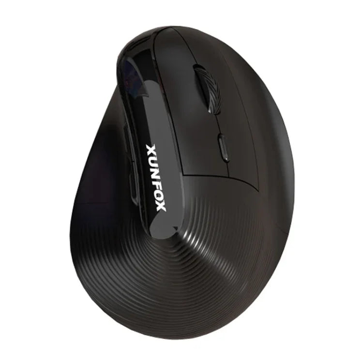 Rato Vertical Ergonómico XUNSVFOX H5, Rato Sem Fios Recarregável com Modo Duplo para Escritório e Negócios