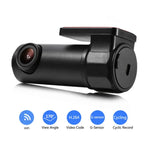 S600 Câmara de Tablier WiFi 1080P com Lente Grande Angular de 170 Graus, Gravador de Condução Oculto para Carro