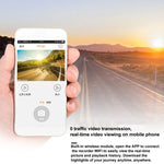 S600 Câmara de Tablier WiFi 1080P com Lente Grande Angular de 170 Graus, Gravador de Condução Oculto para Carro