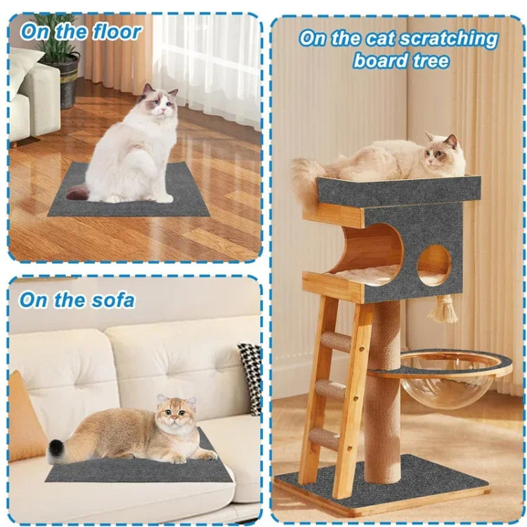 Tapete de Arranhar para Gato Autoadesivo e Recortável DIY, Arranhador para Escalada, 30 x 100cm, 40 x 100cm, 60 x 100cm