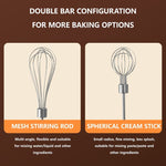 Wireless Mini Handheld Multi-Function Electric Stirring Mixer, Single Stick Khaki, Single Stick Beige, Double Stick Khaki, Double Stick Beige