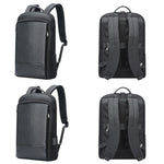Mochila de Negócios Impermeável e Leve em Pele de Vaca de Primeira Camada Bopai, 61-122731, 61-122721