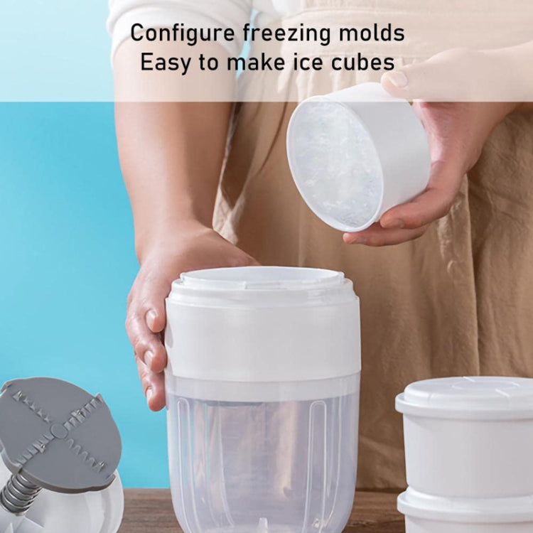 Pequena Máquina Manual de Gelo Ralado, Fabricante DIY de Batidos para Casa