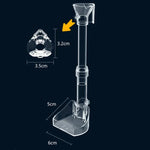 Tubo de Alimentação para Aquário Alimentador Acrílico Pequeno para Peixes, 13-18cm, 20-32cm