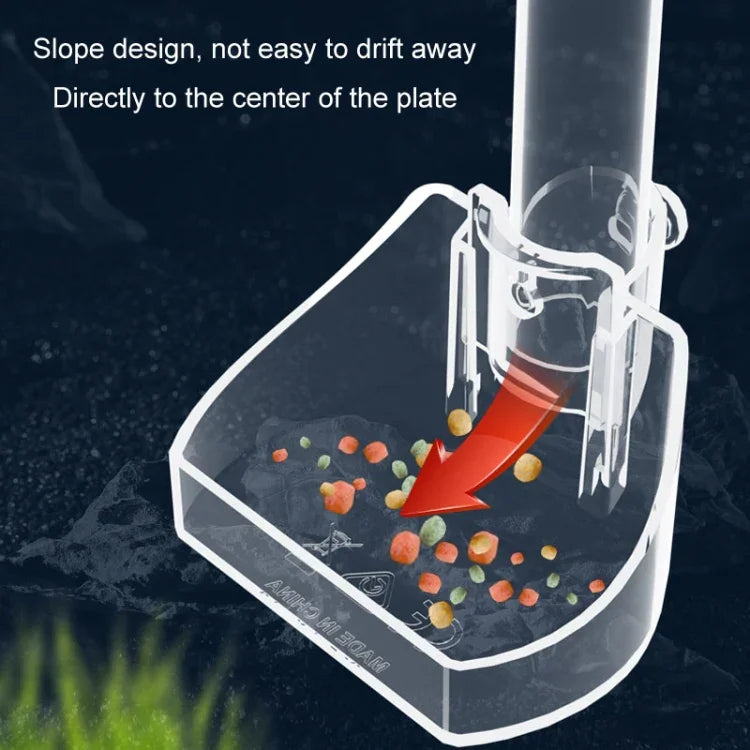 Tubo de Alimentação para Aquário Alimentador Acrílico Pequeno para Peixes, 13-18cm, 20-32cm