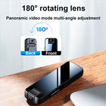 Gravador de vídeo com câmara rotativa Mrobo D6 1080P com visão noturna e clip traseiro, sem memória, 16GB, 32GB, 64GB, 128GB