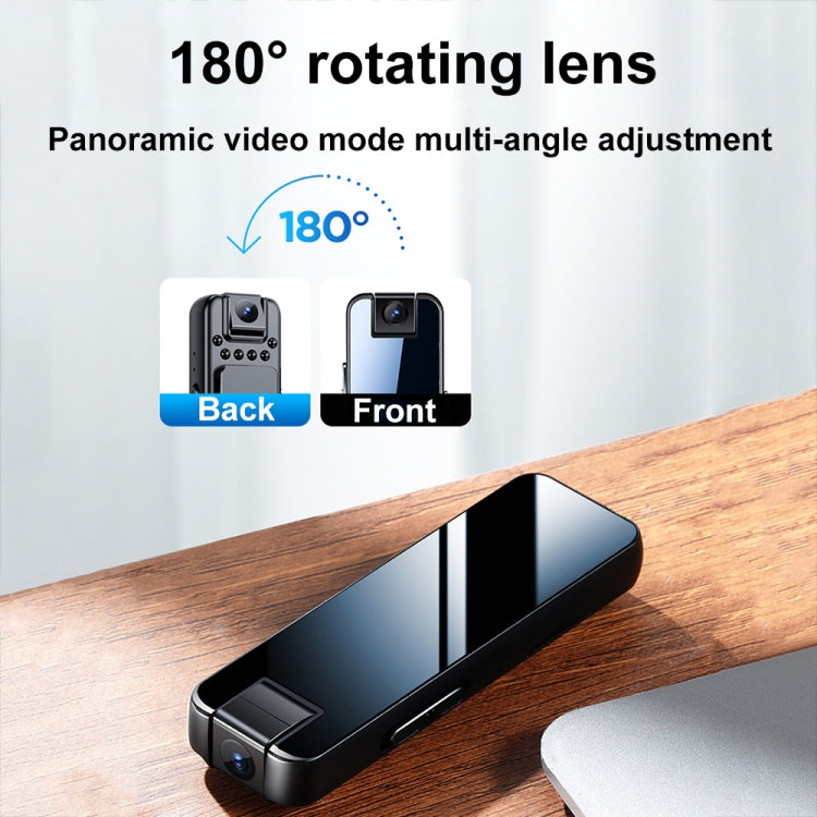 Gravador de vídeo com câmara rotativa Mrobo D6 1080P com visão noturna e clip traseiro, sem memória, 16GB, 32GB, 64GB, 128GB
