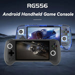 Consola portátil ANBERNIC RG556 com sistema Android 13, ecrã AMOLED de 5,48 polegadas, WIFI Bluetooth, jogador de jogos, 128GB+128GB, 128GB+256GB