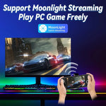 Consola portátil ANBERNIC RG556 com sistema Android 13, ecrã AMOLED de 5,48 polegadas, WIFI Bluetooth, jogador de jogos, 128GB+128GB, 128GB+256GB