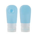 Frasco de Silicone com Ventosa e Pincel para Apertar Portátil para Armazenamento de Viagem, Azul, Verde, Rosa, 60ml