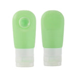 Frasco de Silicone com Ventosa e Pincel para Apertar Portátil para Armazenamento de Viagem, Azul, Verde, Rosa, 60ml