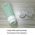 Frasco de Silicone com Ventosa e Pincel para Apertar Portátil para Armazenamento de Viagem, Azul, Verde, Rosa, 60ml