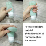 Frasco de Silicone com Ventosa e Pincel para Apertar Portátil para Armazenamento de Viagem, Azul, Verde, Rosa, 60ml