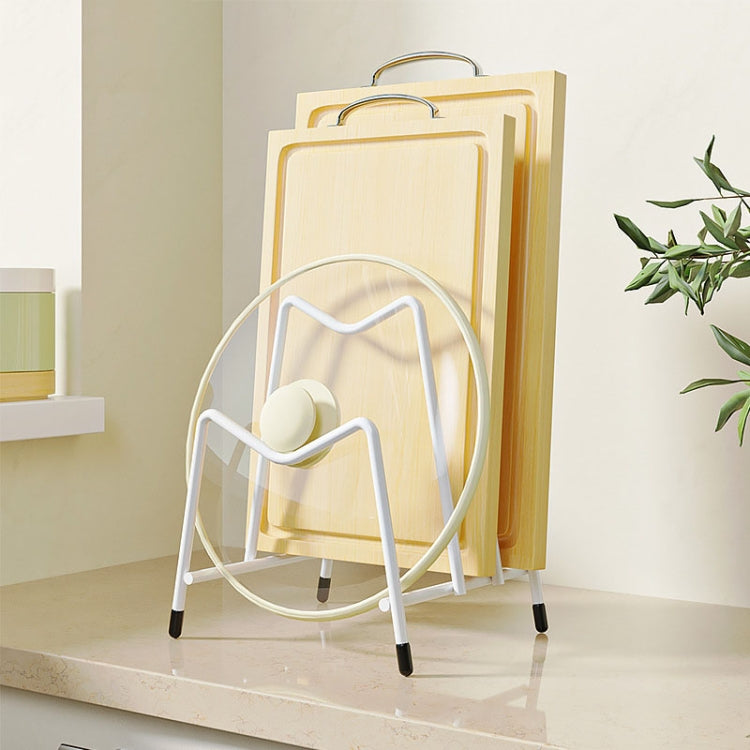 Suporte Multifuncional para Tábua de Corte no Balcão da Cozinha, Estante Multi-Camadas para Armazenamento de Tampas de Panelas