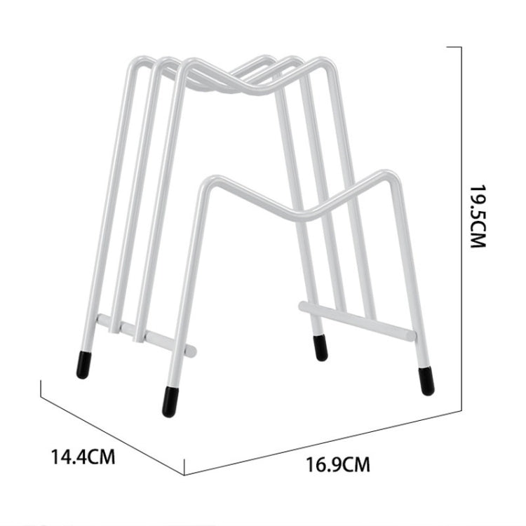 Suporte Multifuncional para Tábua de Corte no Balcão da Cozinha, Estante Multi-Camadas para Armazenamento de Tampas de Panelas
