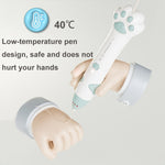 Caneta de Impressão 3D de Baixa Temperatura com Carregamento USB Garra de Gato para Crianças DIY Caneta de Pintura 3D, Verde Menta, Rosa Sakura
