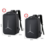 Mochila Desportiva Multifuncional Impermeável para Portátil com Porta USB, 15 polegadas, 17 polegadas