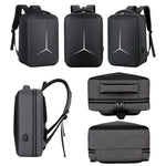 Mochila Desportiva Multifuncional Impermeável para Portátil com Porta USB, 15 polegadas, 17 polegadas