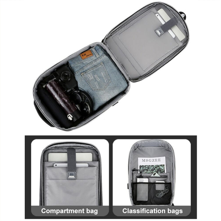 Mochila Desportiva Multifuncional Impermeável para Portátil com Porta USB, 15 polegadas, 17 polegadas