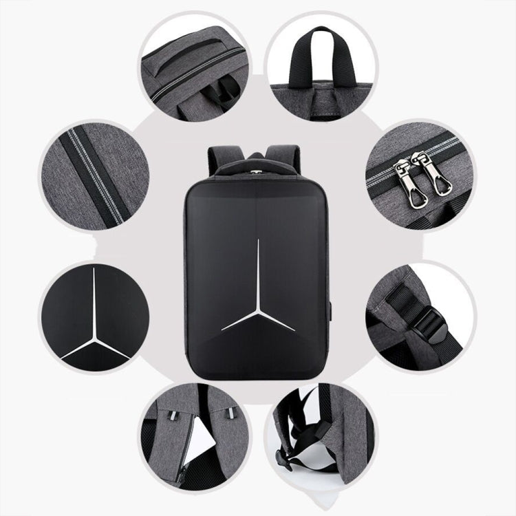 Mochila Desportiva Multifuncional Impermeável para Portátil com Porta USB, 15 polegadas, 17 polegadas