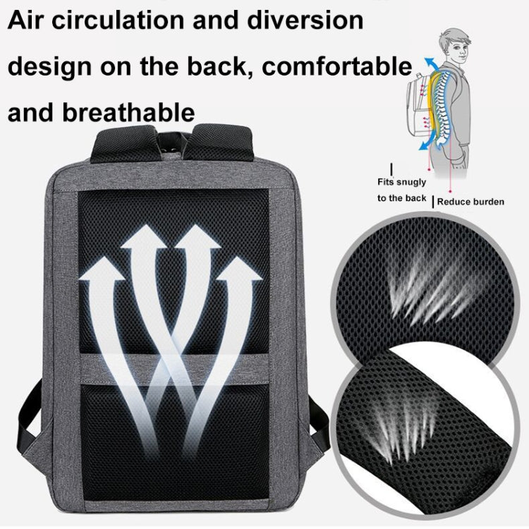 Mochila Desportiva Multifuncional Impermeável para Portátil com Porta USB, 15 polegadas, 17 polegadas