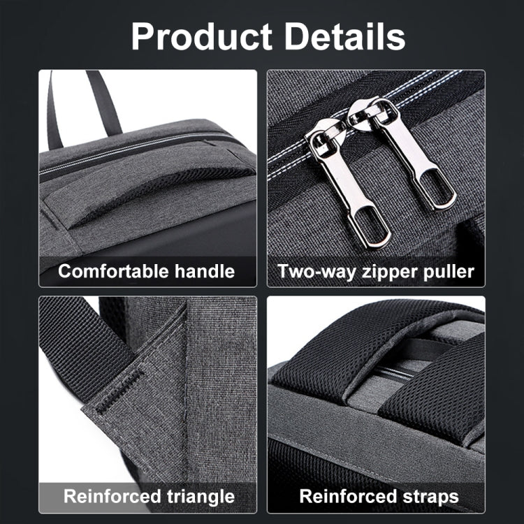 Mochila Antirroubo de Grande Capacidade com Fecho de Senha e Porta USB, 16 polegadas