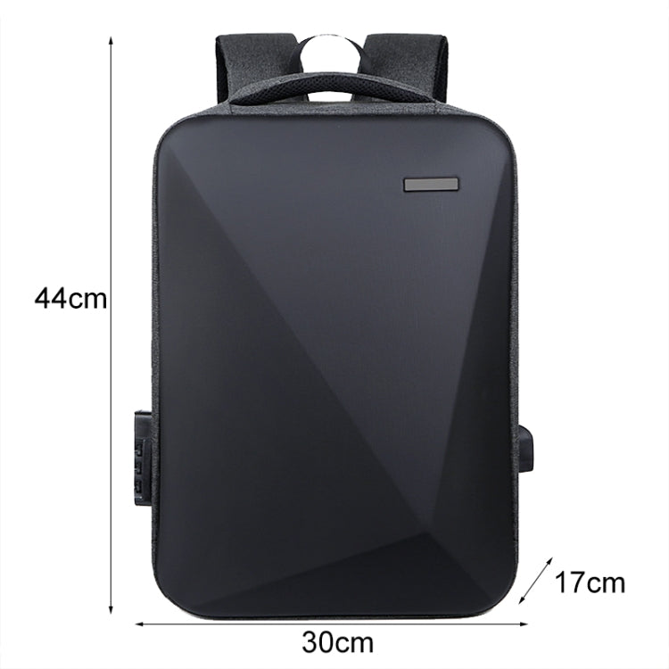 Mochila Antirroubo de Grande Capacidade com Fecho de Senha e Porta USB, 16 polegadas