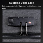 Mochila Antirroubo de Grande Capacidade com Fecho de Senha e Porta USB, 16 polegadas