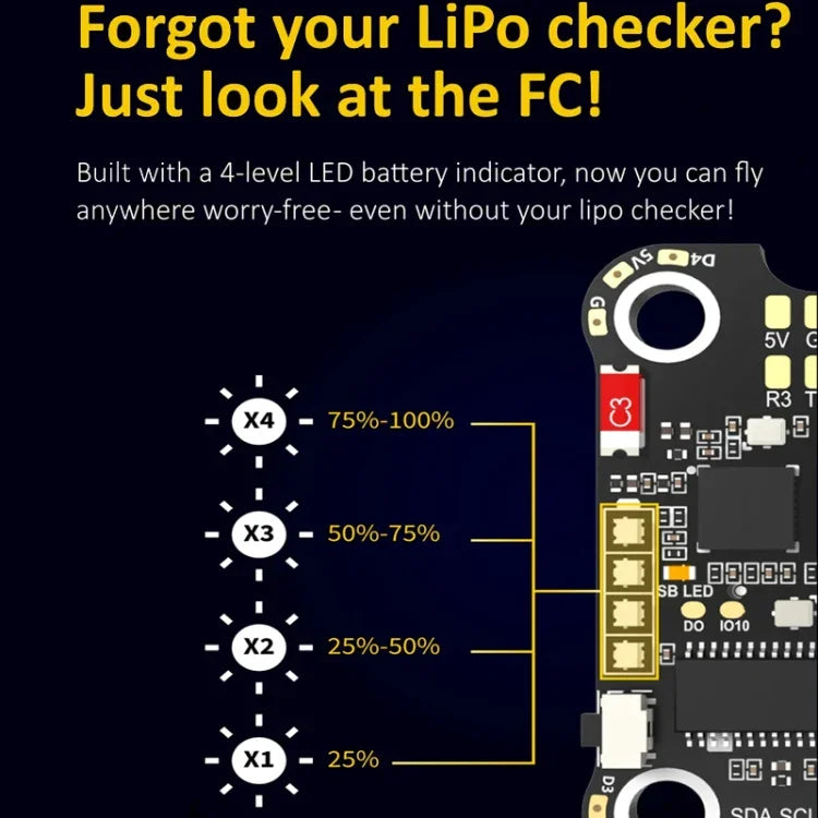 Barómetro Lipo 3-6S para drone RC, ESC SpeedyBee BLS 50A 4 em 1