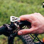 Campainha Universal para Bicicleta de Montanha N+1, Campainha Triangular de Cobre, Anel de Clipe Preto, Anel de Clipe Prateado, Banda de Borracha Preta, Banda de Borracha Prateada