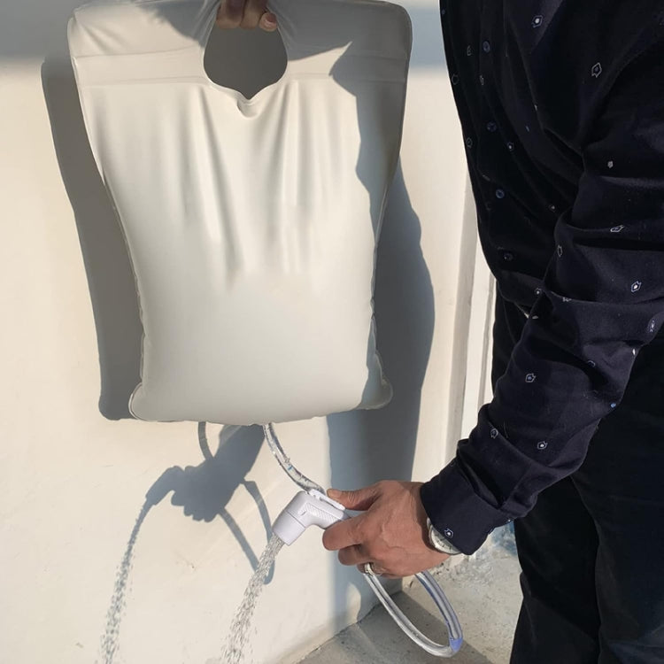 Saco de Água Dobrável Portátil para Banho PVC de 10L para Camping ao Ar Livre