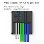 Suporte de armazenamento para discos CD de cartões de jogos, suporte de parede para caixa de CD, 32 folhas