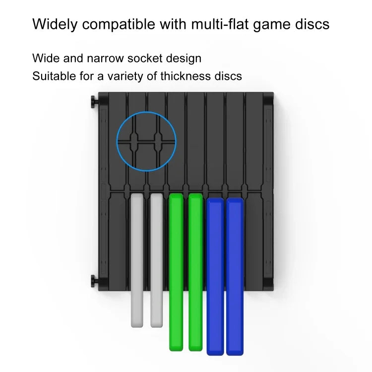 Suporte de armazenamento para discos CD de cartões de jogos, suporte de parede para caixa de CD, 32 folhas