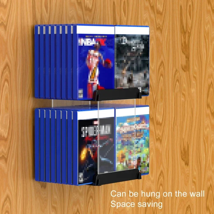 Suporte de armazenamento para discos CD de cartões de jogos, suporte de parede para caixa de CD, 32 folhas